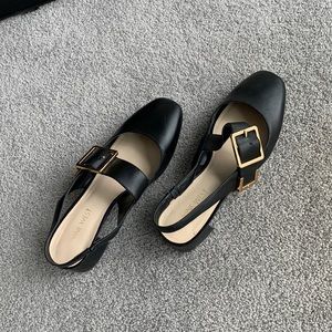 Leather shoes, black, 7.5, Nine West